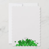 Harten en Shamrocks Uitnodiging (Achterkant)