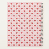 Harten en Sparkle Patroon Gepersonaliseerd Planner (Achterkant)