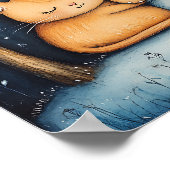 Harten en Spint Feline Soulmates Poster Wall Art (Hoek)