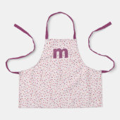 Harten en sprinkles roze rood paarse gepersonalise schort (Voorkant)