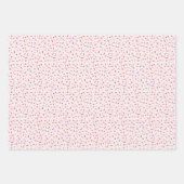 Harten en sproinkers roze paarse rode Valentijnse Inpakpapier Vel (Voorkant)