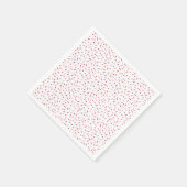 Harten en sproinkers roze paarse rode Valentijnse Servet (Hoek)