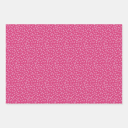 Harten en sproinkers roze Valentijnsdag Inpakpapier Vel (Voorkant 2)