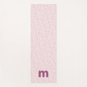Harten en sproinkles roze gepersonaliseerd yogamat (Voorkant)