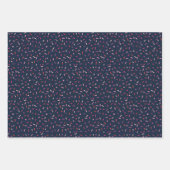 Harten en sproinkles roze marine Valentijnsdag Inpakpapier Vel (Voorkant 2)