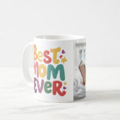 Harten en Sterren Beste Moeder Ooit Koffiemok (Voorkant links)