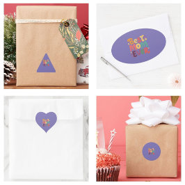 Harten en Sterren Beste Moeder Ooit Ronde Sticker