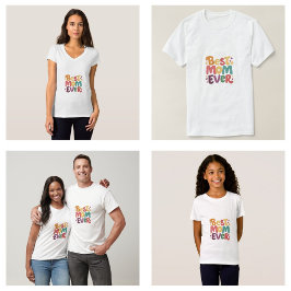 Harten en Sterren Beste Moeder Ooit T-shirt