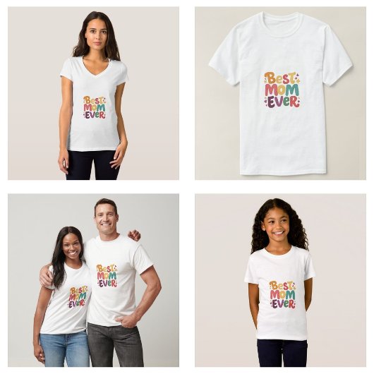 Harten en Sterren Beste Moeder Ooit T-shirt