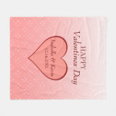 Harten en sterren fleece deken (Voorkant (Horizontaal))