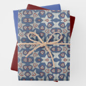 Harten en sterren inpakpapier vel (In situ)