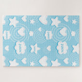 Harten en sterren legpuzzel (Horizontaal)