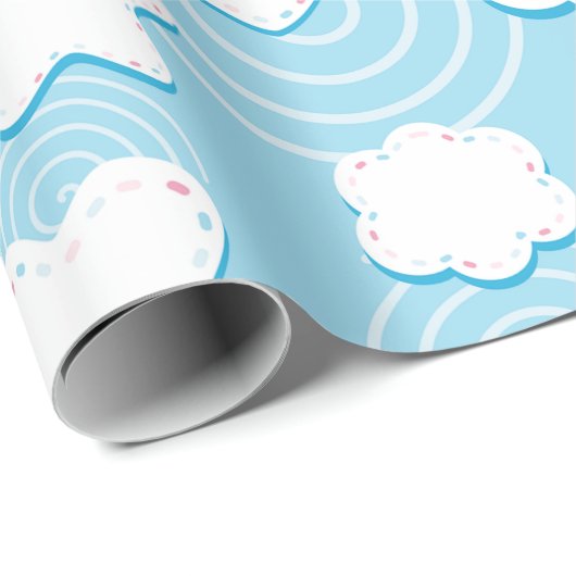 Harten en sterren patch 3D Cadeaupapier (Rol Hoek)