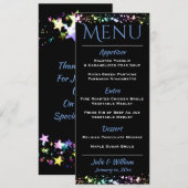 Harten en sterren - Vertrouwensmenukaart Menu (Voorkant / Achterkant)