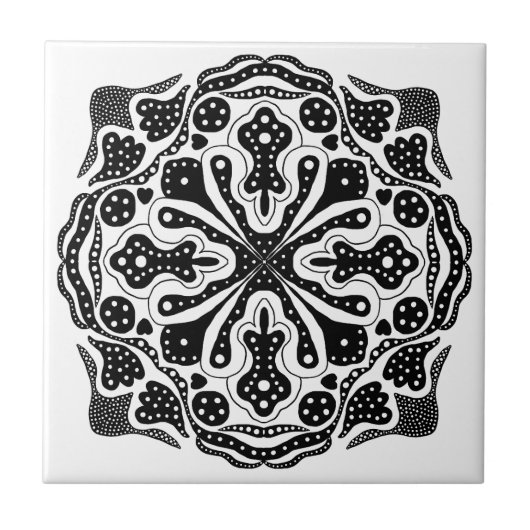 Harten en Stippen Tegeltje (Voorkant)