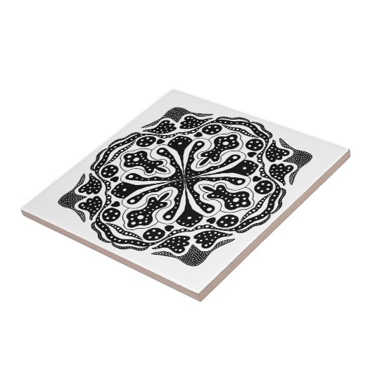 Harten en Stippen Tegeltje (Zijkant)