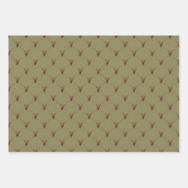 Harten en stripes van het platteland inpakpapier vel