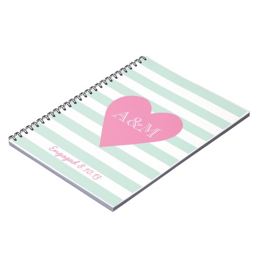 Harten en strips notitieboek (Linkerzijde)