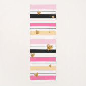 Harten en strips yogamat (Voorkant)