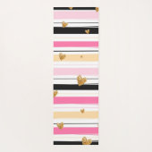 Harten en strips yogamat (Achterkant)