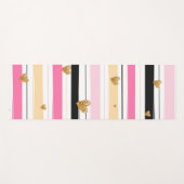 Harten en strips yogamat (Voorkant (horizontaal))