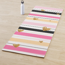 Harten en strips yogamat