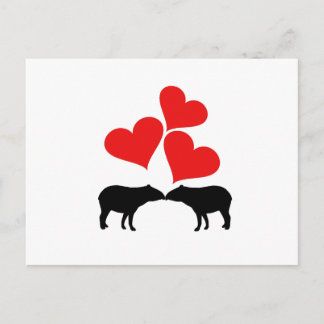 Harten en tapen briefkaart