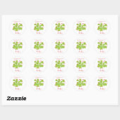 Harten en Venus Flytrap Ronde Sticker (Vel)