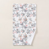 Harten En Vlinders Bloemstuk Bad Handdoek (Handdoek)