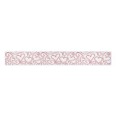 Harten en wervelingen Grosgrain Ribbon Grosgrain Lint (Voorkant)