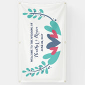 Harten en wijnstokken Banner (Verticaal)