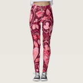 Harten en wijnstokken | leggings (Voorkant)