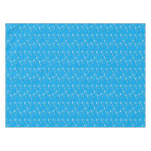 Harten en wolken op blauw tafelkleed (Voorkant (Horizontaal))