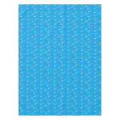 Harten en wolken op blauw tafelkleed (Voorkant)