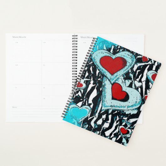 Harten en Zebrastripes Planner (Display)