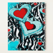 Harten en Zebrastripes Planner (Achterkant)