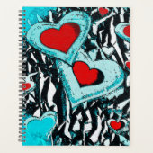 Harten en Zebrastripes Planner (Voorkant)