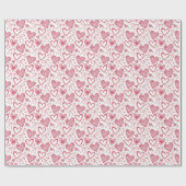 Harten en zwoegen cadeaupapier (Vlak)