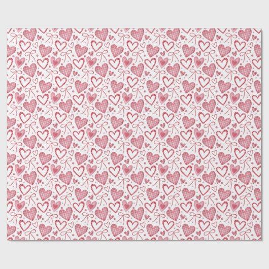 Harten en zwoegen cadeaupapier (Vlak)