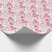 Harten en zwoegen cadeaupapier (Hoek)