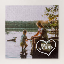Harten Familie Foto Script Aangepaste Cadeau Puzze