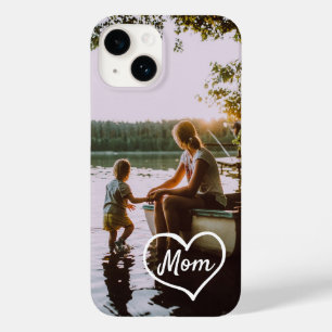 Harten Familie Foto Script Custom Geschenk iPhone  Case-Mate iPhone 14 Hoesje