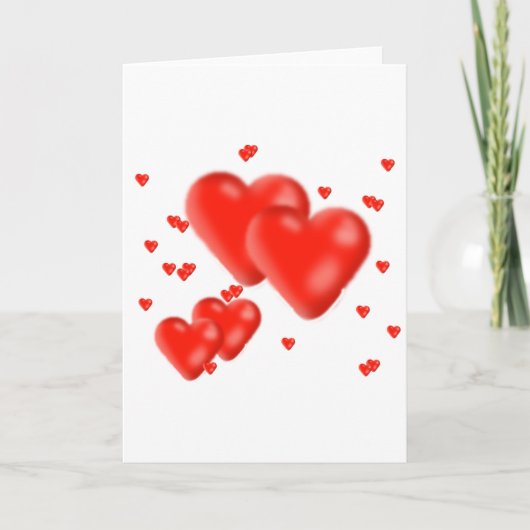 harten feestdagen kaart (Voorkant)