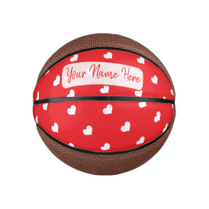 Harten Fijne Valentijnsdag Modern Liefdespatroon Basketbal