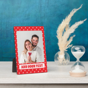 Harten Fijne Valentijnsdag Modern Liefdespatroon Fotoplaat