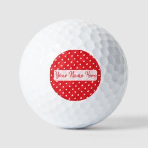 Harten Fijne Valentijnsdag Modern Liefdespatroon Golfballen