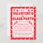 Harten Fijne Valentijnsdag Modern Liefdespatroon Kaart (Voorkant)