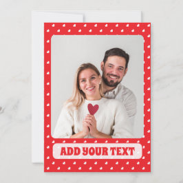 Harten Fijne Valentijnsdag Modern Love Patroon Feestdagenkaart