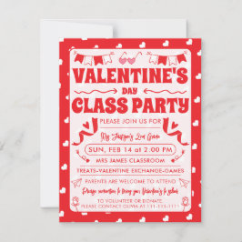 Harten Fijne Valentijnsdag Moderne Liefde Patroon Kaart