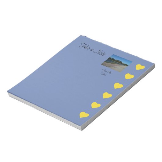 Harten Fotograferen Sjabloon Notitieblok (Linkerzijde)